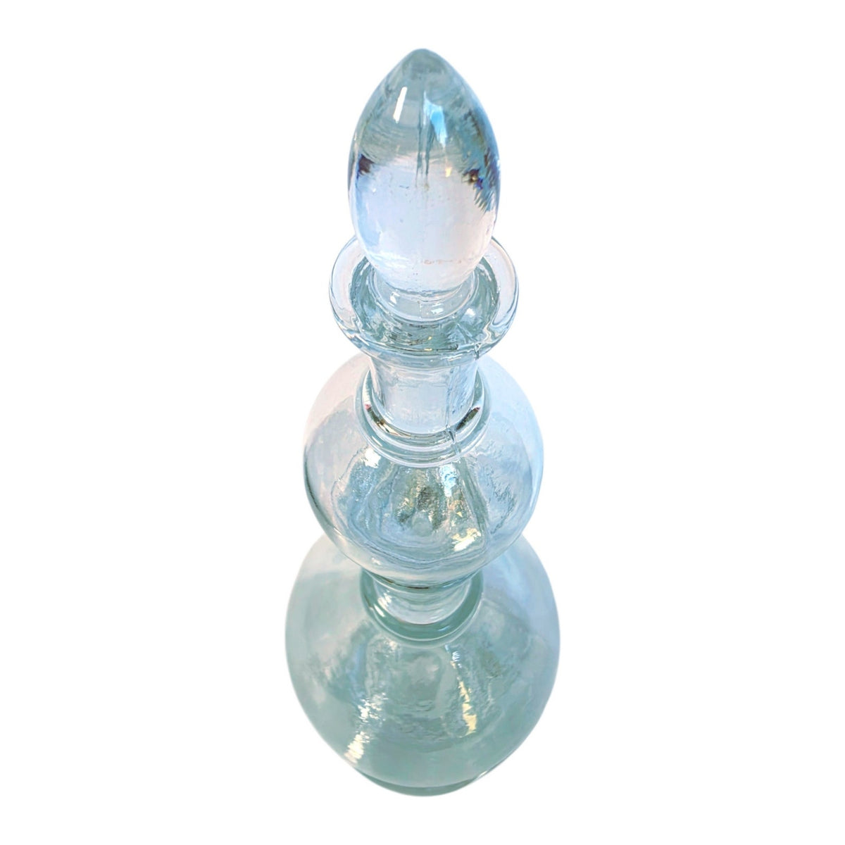 Vintage Pharmacy Show Globe 3-Pc Apothecary Display 12.75" Original Stopper