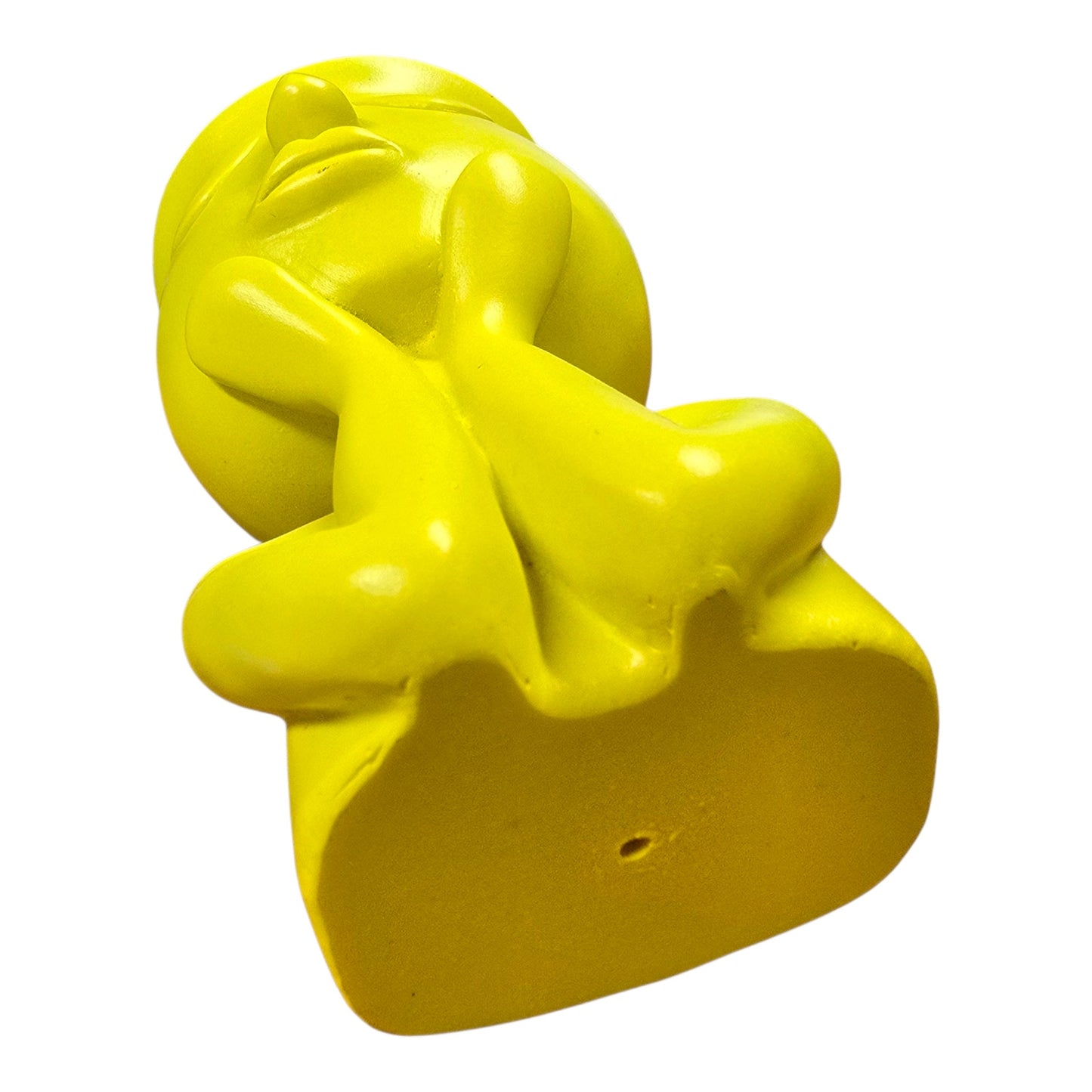 Quirky Yellow Ceramic Face Vase, Fun Home & Desk Decor, Succulent Pot Flower Pot