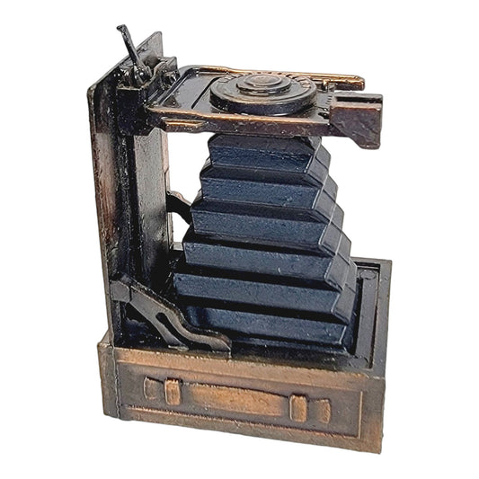 Vintage Die-Cast Antique Finished Miniature Camera Pencil Sharpener