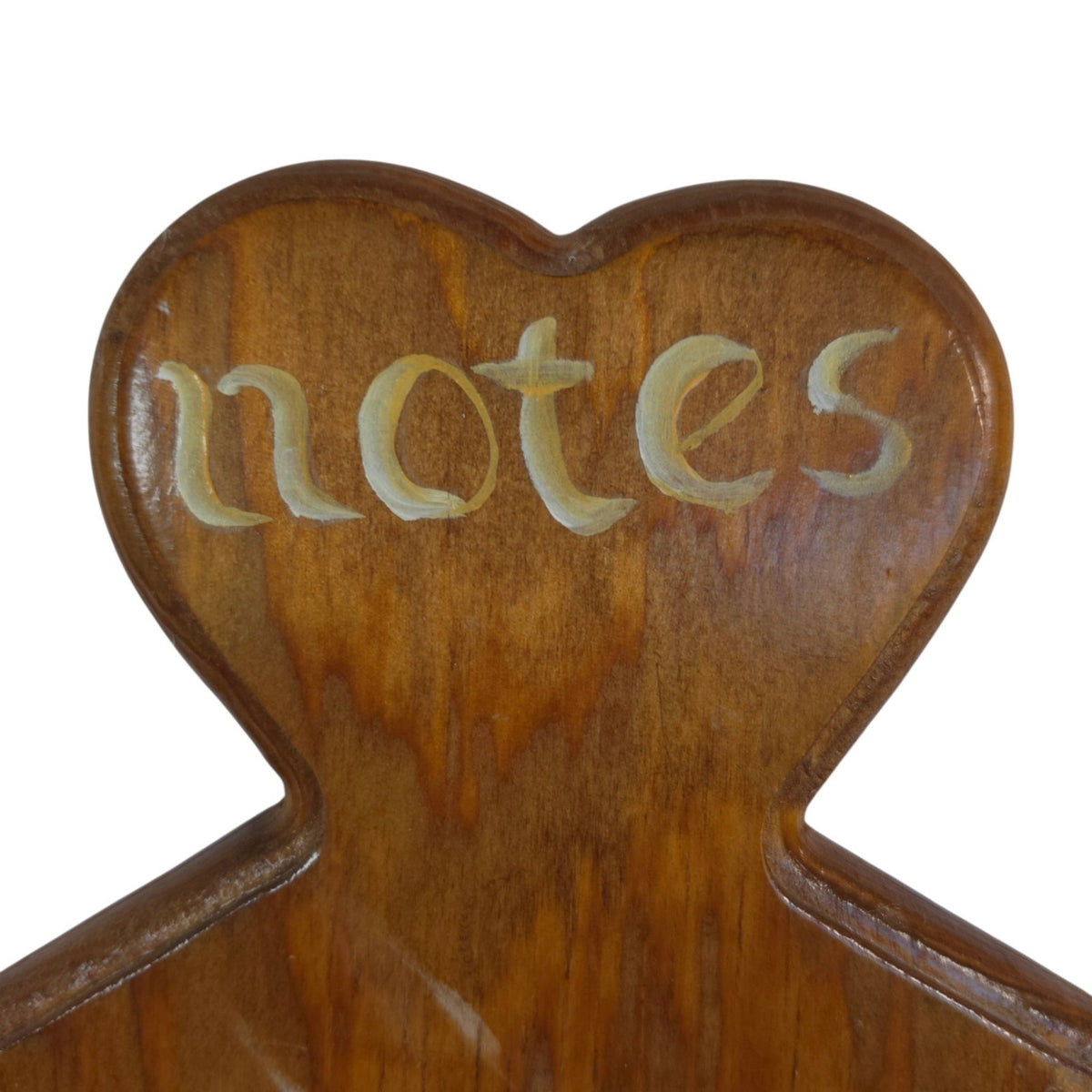 Vintage Wooden Frog Note Holder Wall Plaque Hand Painted Folk Art 11.25"