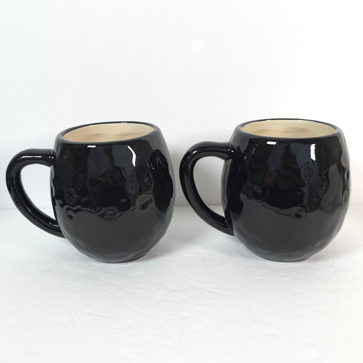 Natural Life Owl Coffee Mugs Set of 2 Love the Moment Black Turquoise