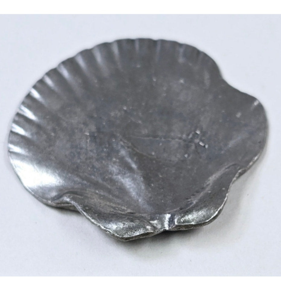 Set of 3 Pewter Metal Shells