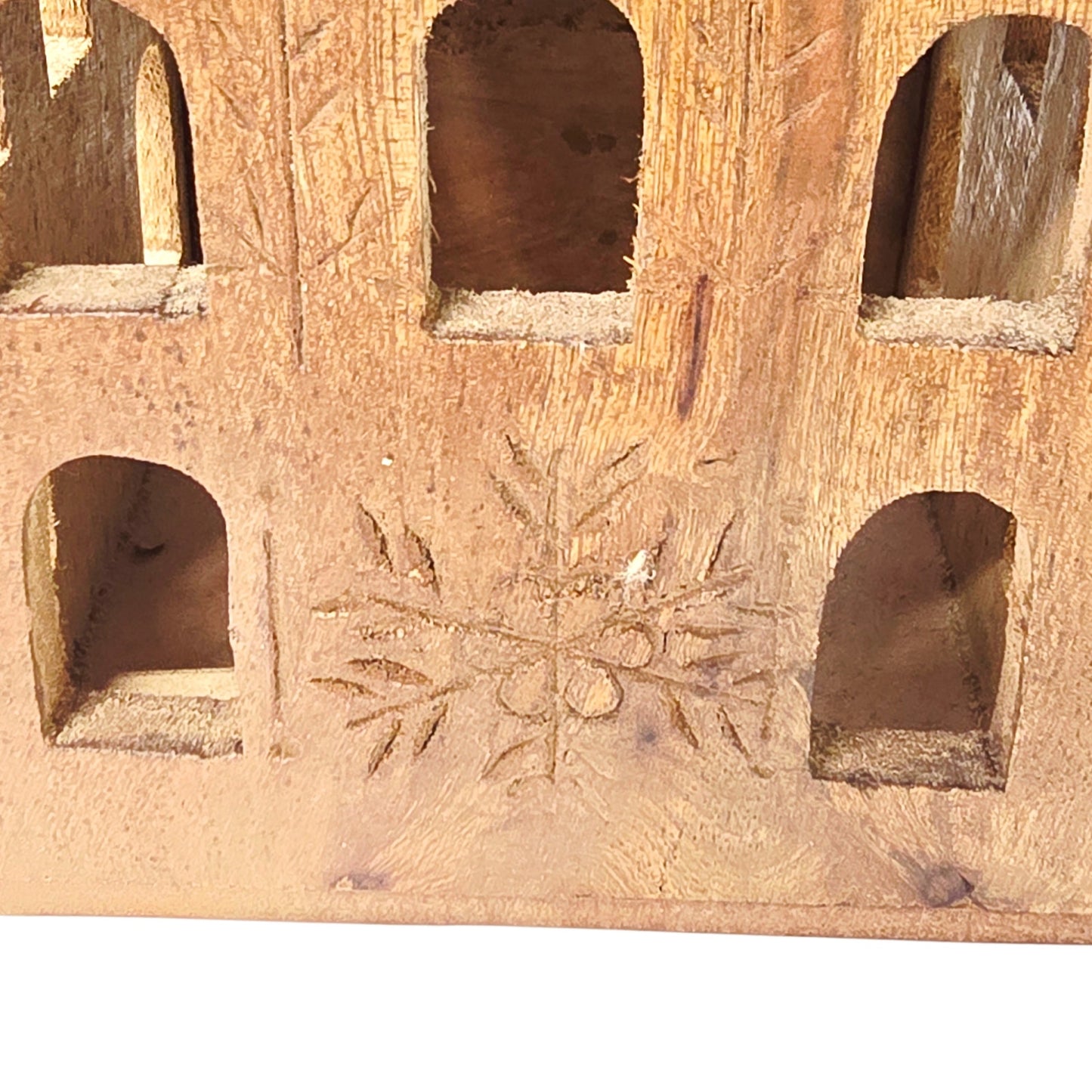 Anthropologie Wooden Humble Home Small Season Decor Candle Holder RARE No candle