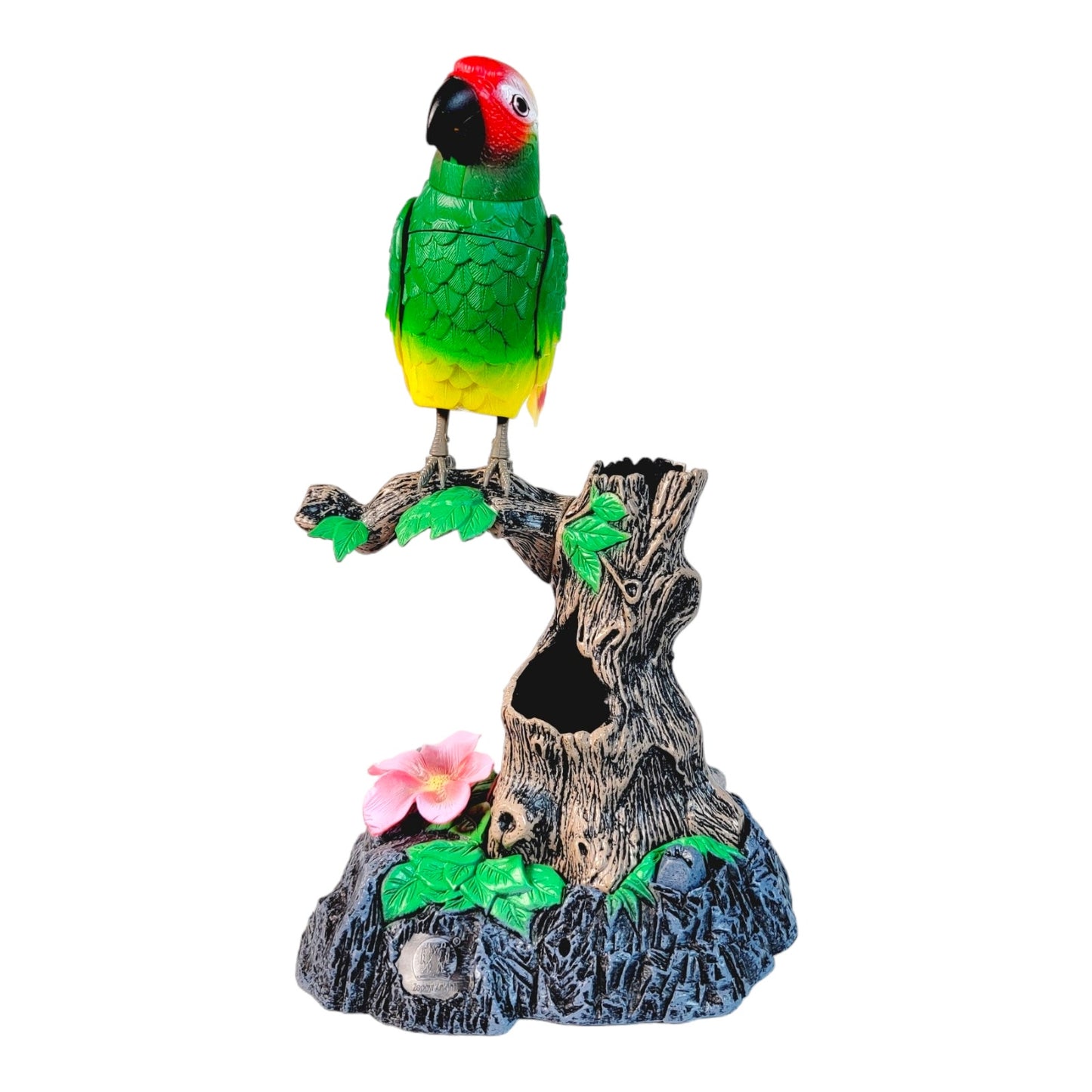 Chatty Patty Electronic Talking Parakeet Bird Pencil Pen Holder NIB, Talks, Whistles Lights Up 9.5"