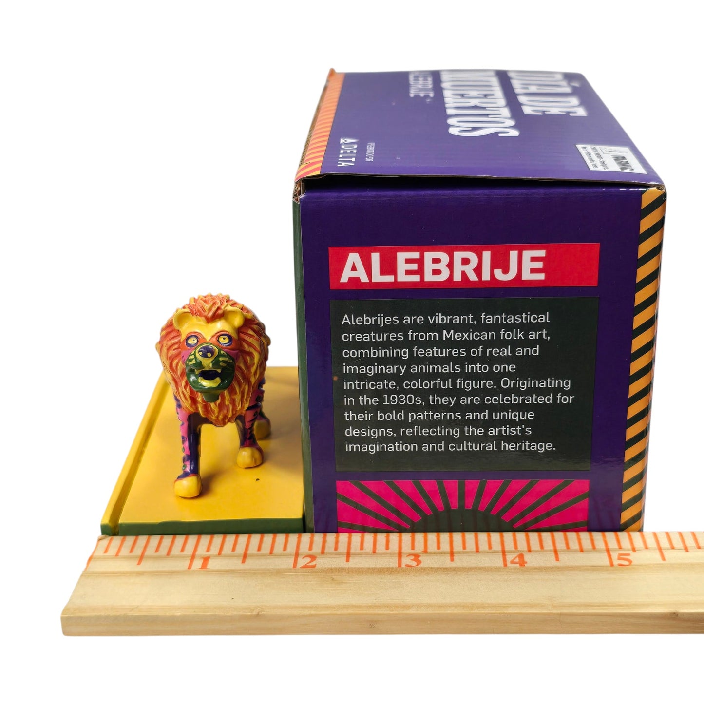 LA Kings Día de Muertos Alebrije Lion Figurine 2024 SGA Folk Art Collectible w/ Box