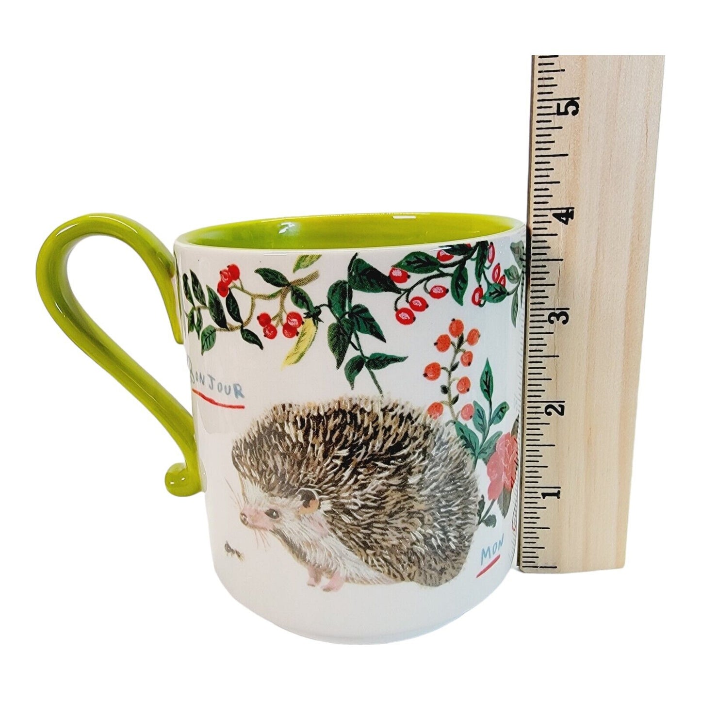 Anthropologie Nathalie Lete Hedgehog Mug Cup Coffee Tea Heritage for  VIOLET G