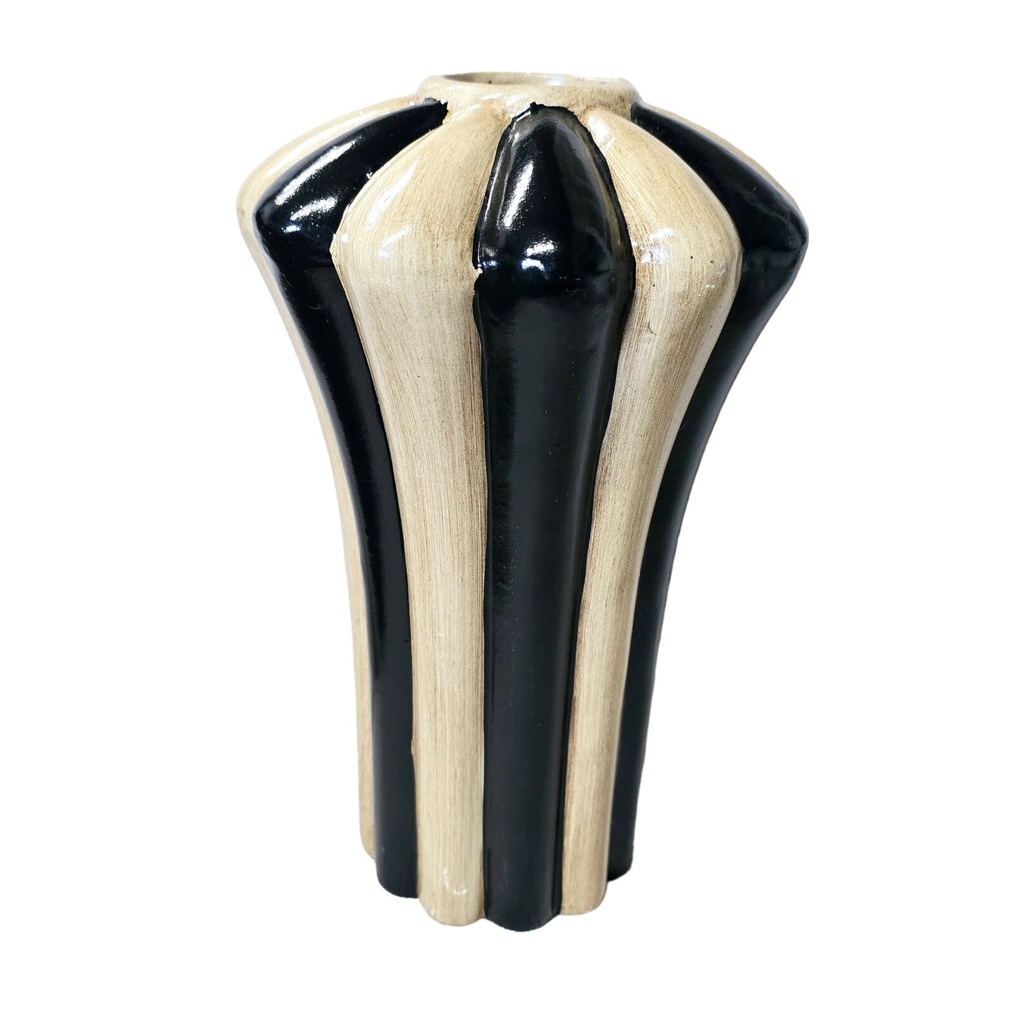 Hollywood Regency Style 2 Tone Columned Vase