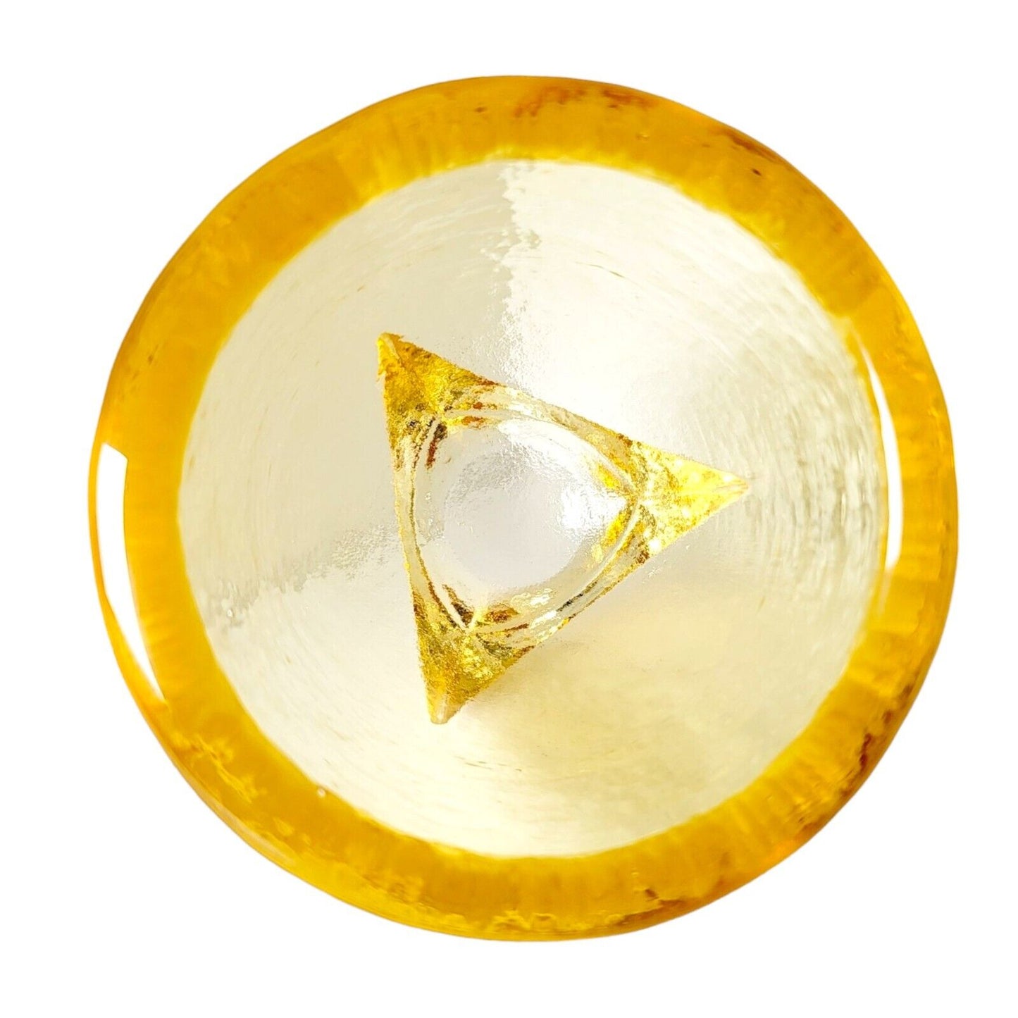 Fire & Light Citrus Yellow Recycled Glass Footed Votive Candle Holder Jar