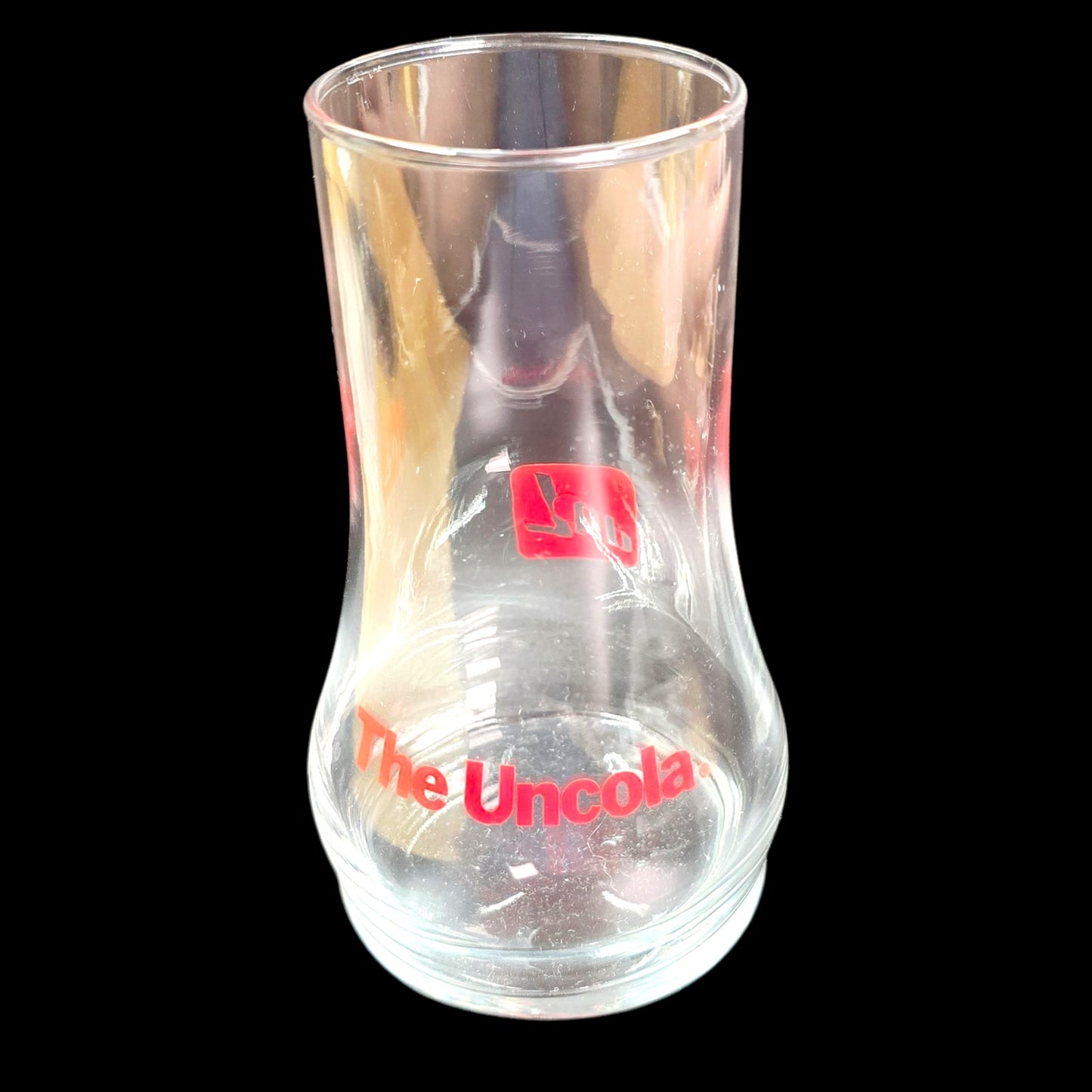 7UP Glass  The Uncola Vase Collectible Upside-Down Drinking Advertising Vintage