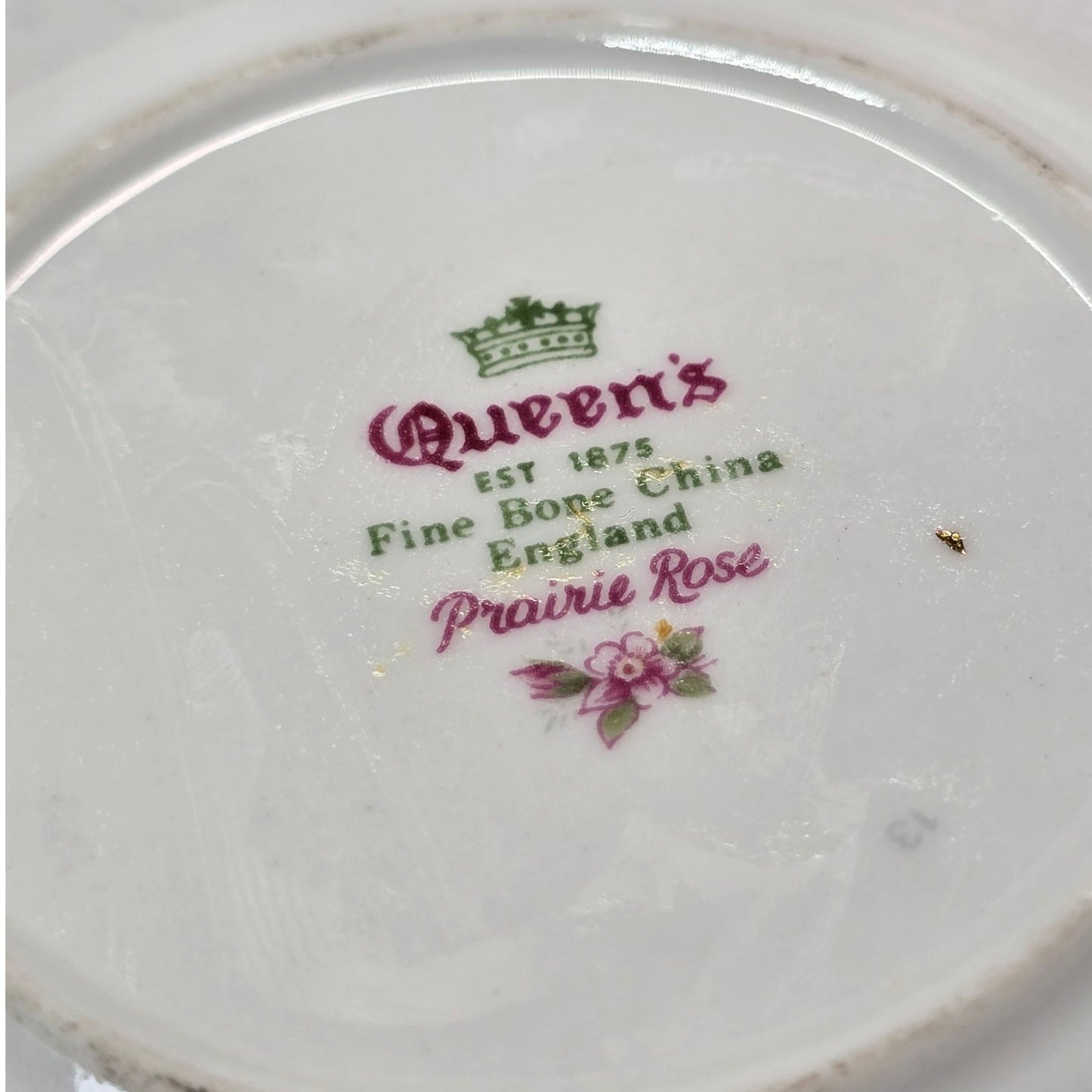 Set of 3 Dainty Tea Dishes: Allyn Nelson Porcelain Tea Strainer and Drip Bowl, plus a dainty Queen's England Prairie Rose Dish