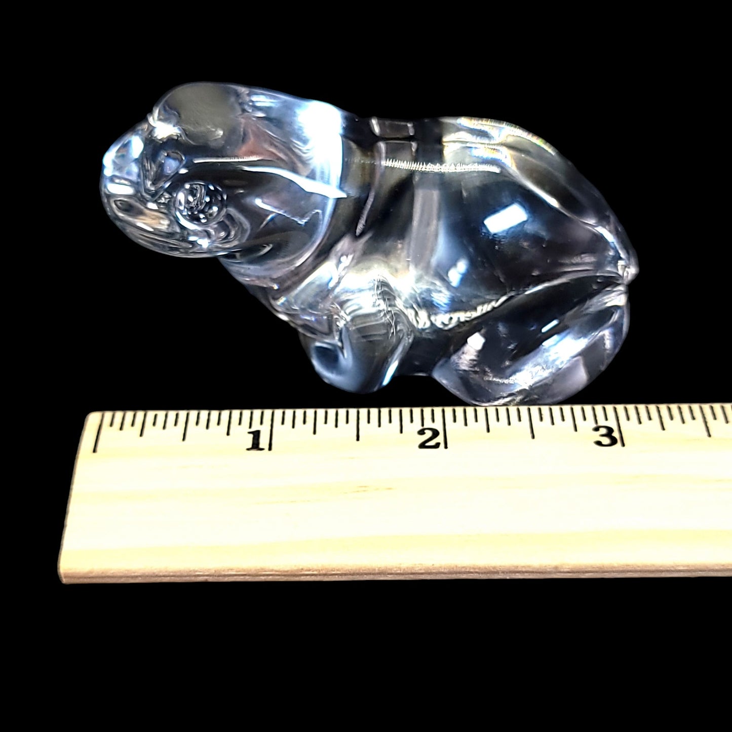 Villeroy & Bock Glass Lead Crystal Frog Paperweight