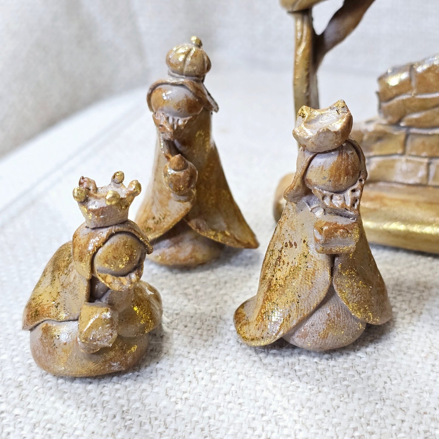 Shimmery Gold 11 Pc Nativity, by One Hundred 80 Degrees