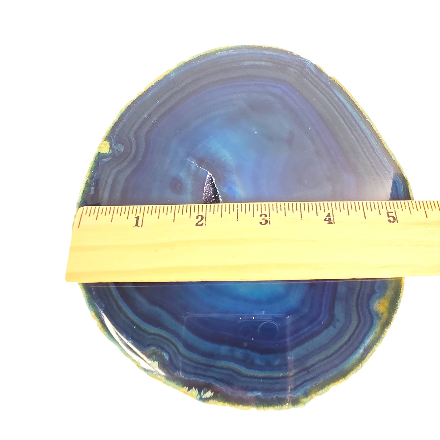 Blue Agate Geode Crystal Druzy Slab Slice