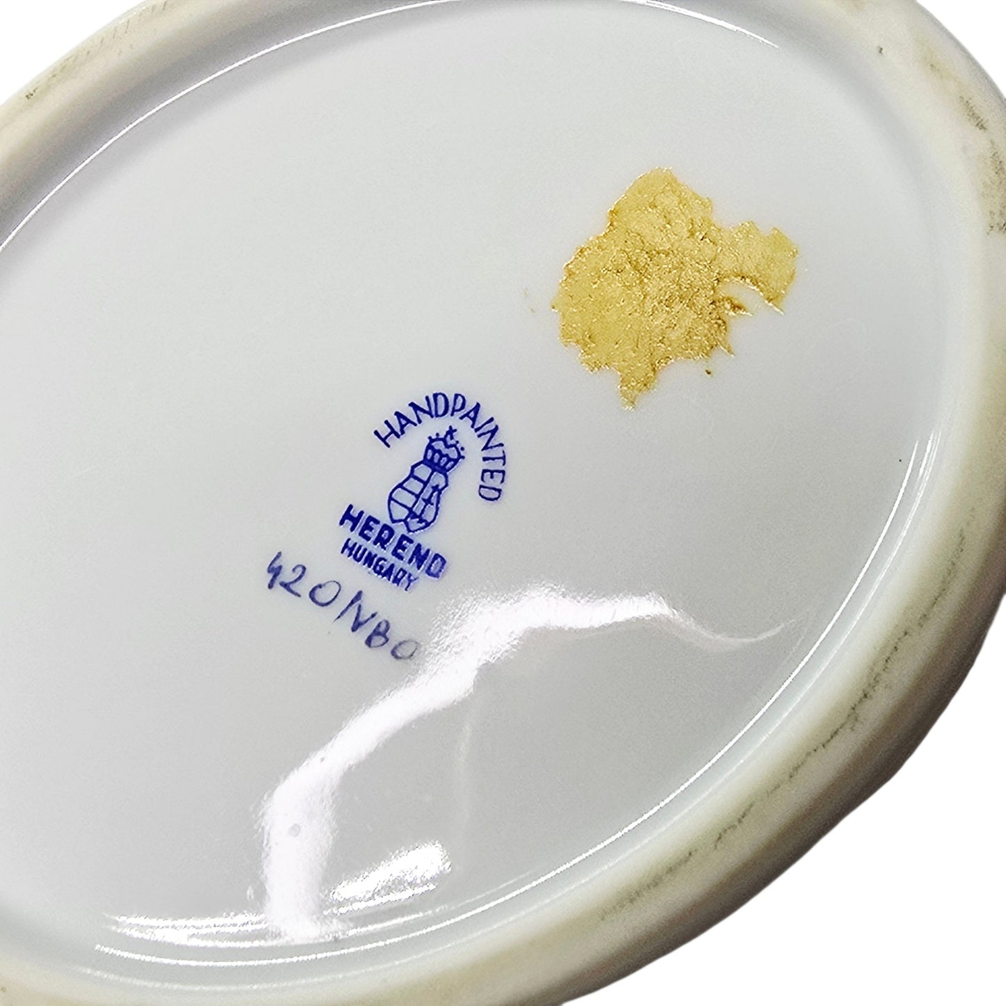 Herend Queen Victoria VBO 4-Pc Set - Pot, Tray, Creamer, Lidded Sugar - 24k Gold