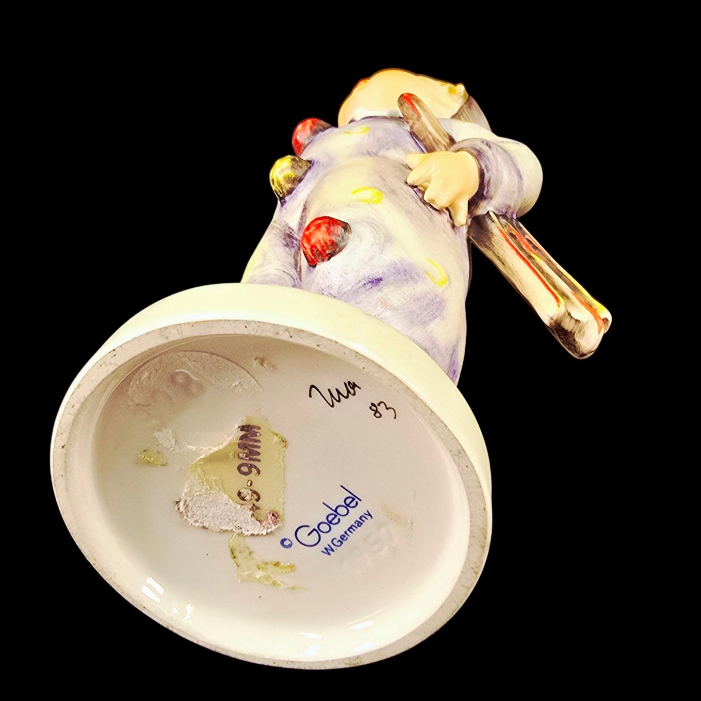 Vtg Goebel Porcelain Carnival Boy Figurine in Jester Costume #328 TMK6 W.Germany