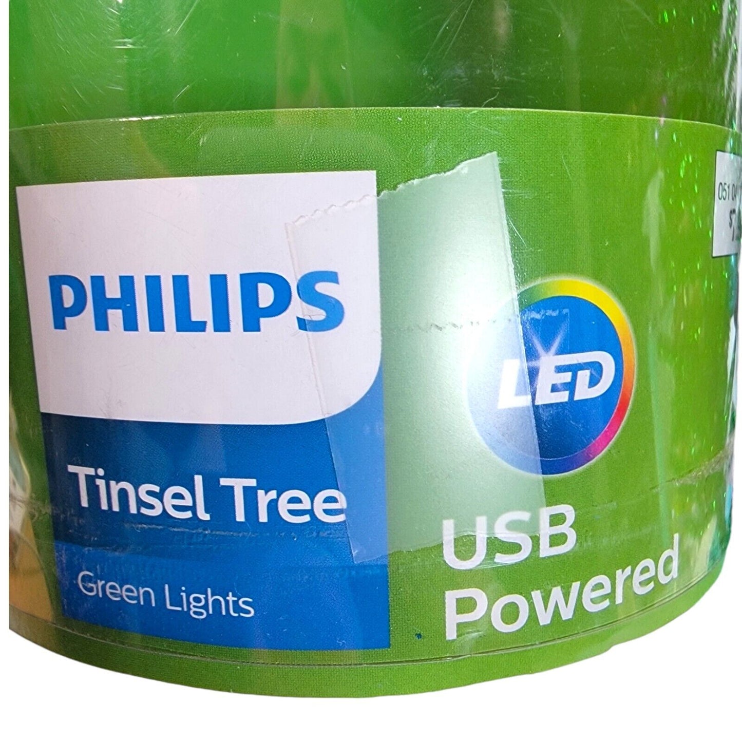 Philips Small Desktop LED USB Powered Christmas Tree 8" H Green Lights