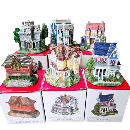 Lot of 6 Liberty Falls Americana Collection Buildings "Houses" Christmas Village