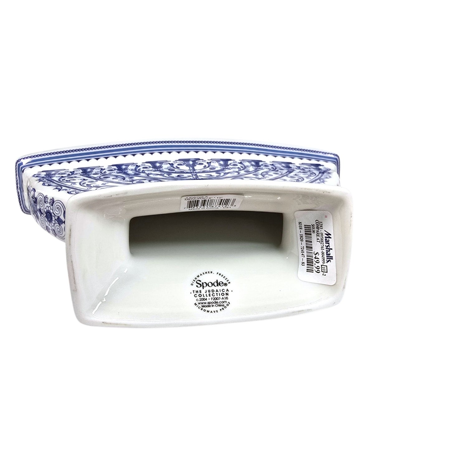 Spode "The Judaica Collection" Ceramic Hanukkah Menorah