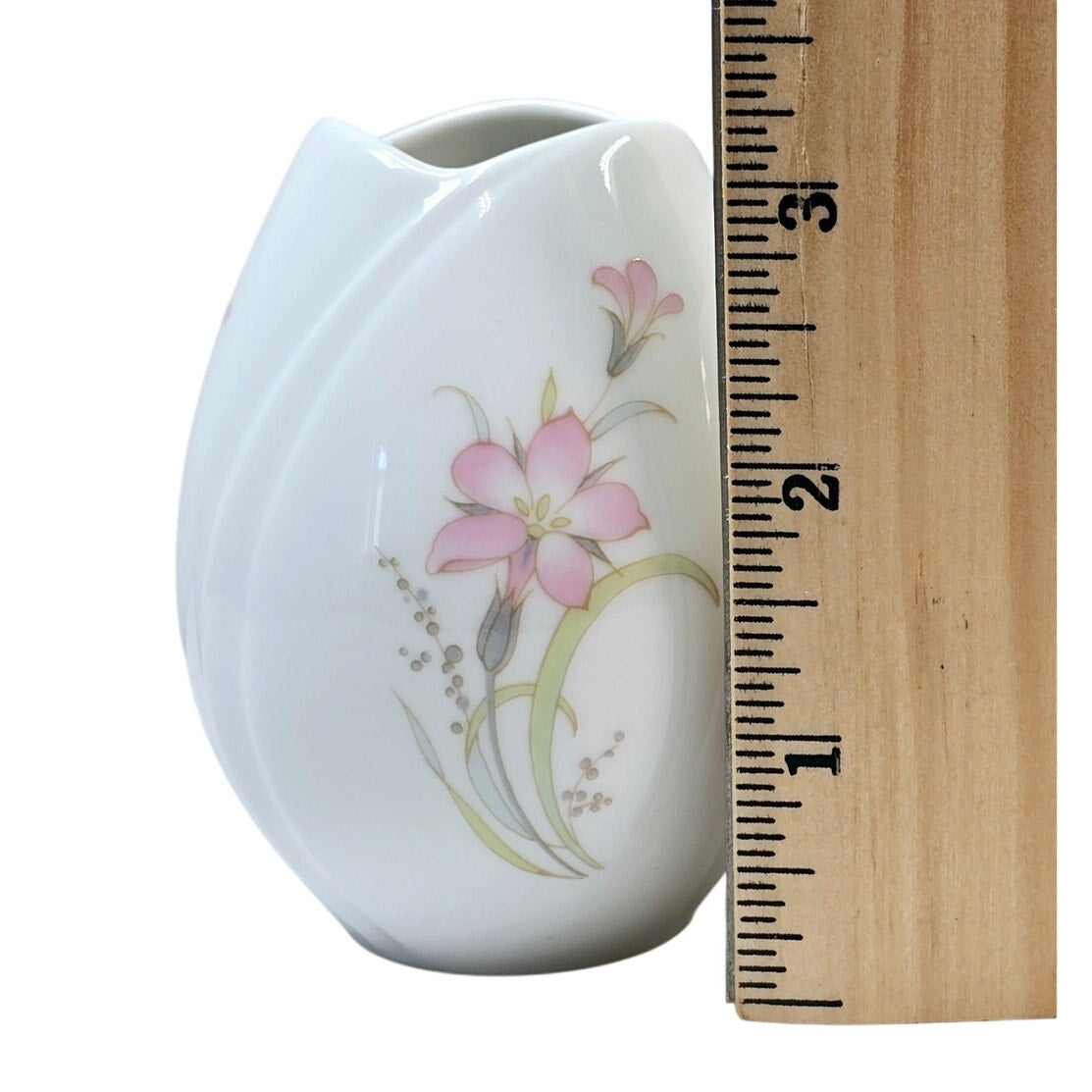 Vintage Arzberg Germany Tulipano Bud Vase Egg Vase White Porcelain Modern 3.5"