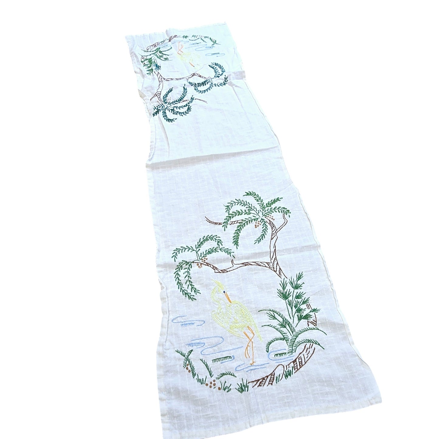 11" x 37" Yellow Bird Table Runner