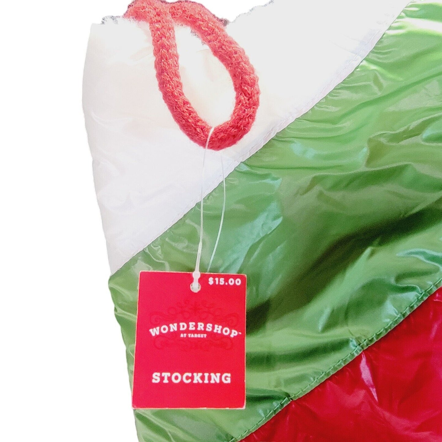 NEW Set of 2 Puffer Christmas Stockings Sherpa Lining Target Wondershop 2021