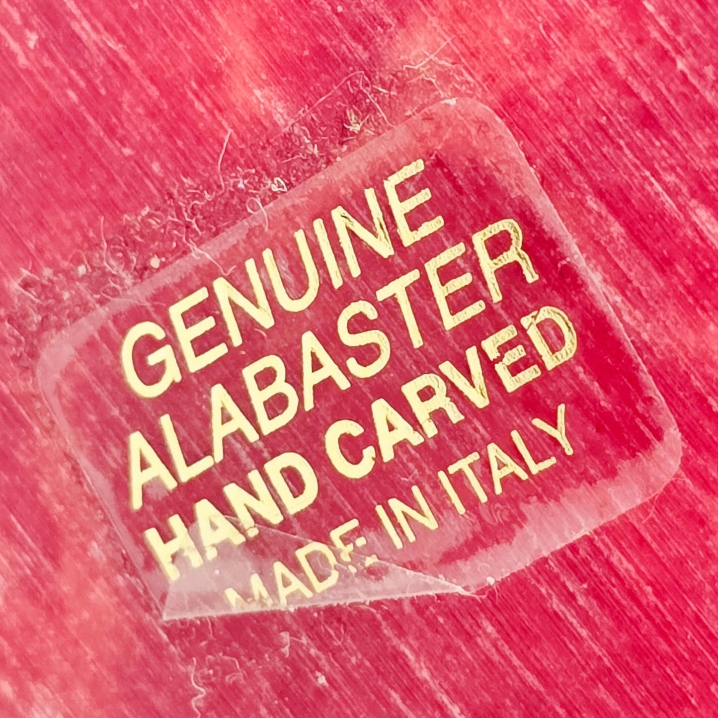 Vtg Ducceschi Italian Alabaster Red Heart Bookends Mid Century MCM Italy 8 lbs