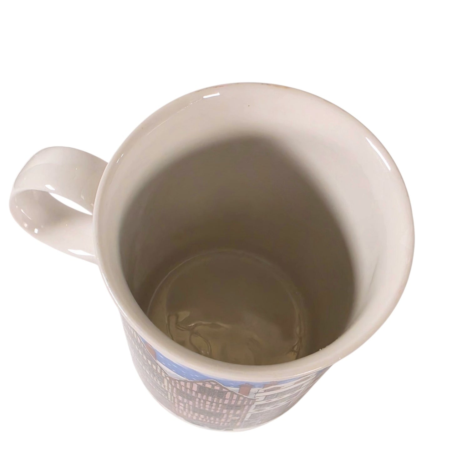 Dunoon Scotland Fine Bone China Mug Sue Scullard Village Street Geese Cup