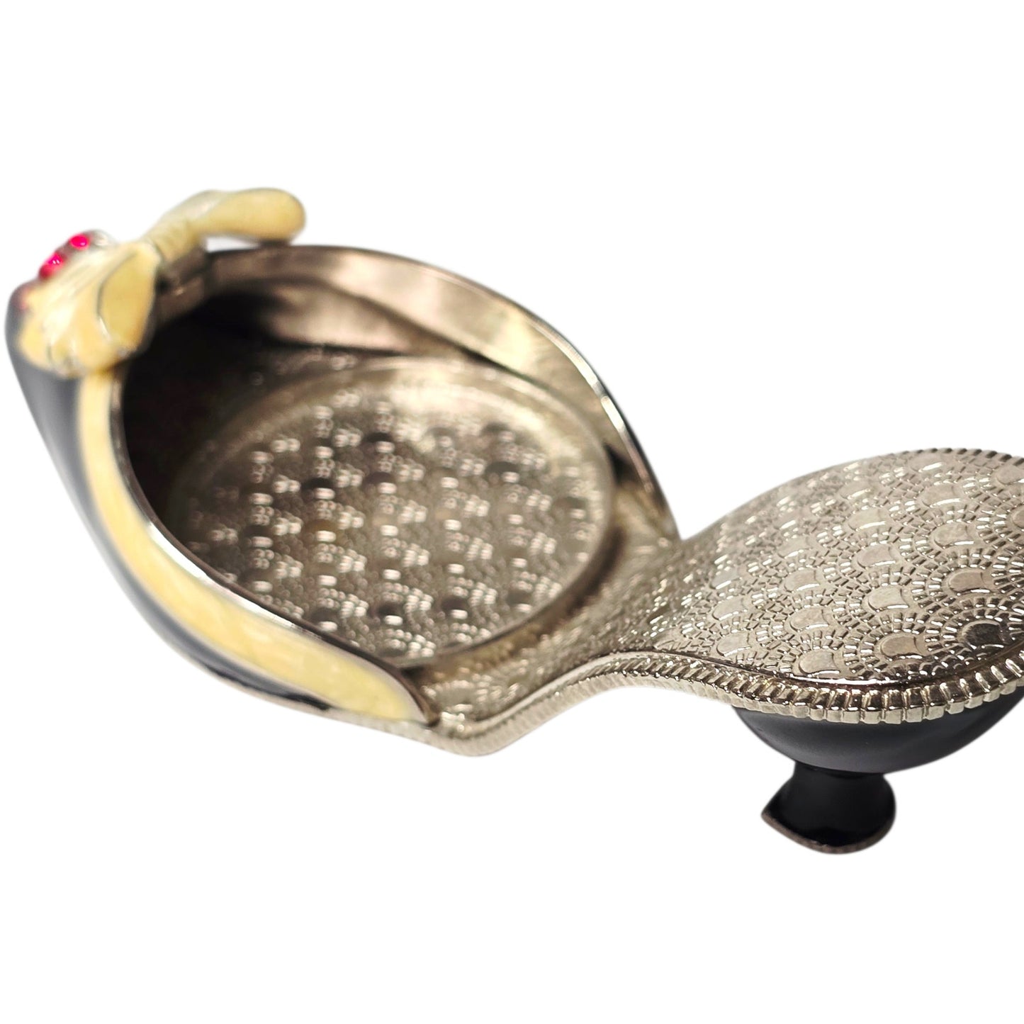 PartyLite Audrey High Heel Shoe Tealight Candle Holder Crystal Charm Valentine's