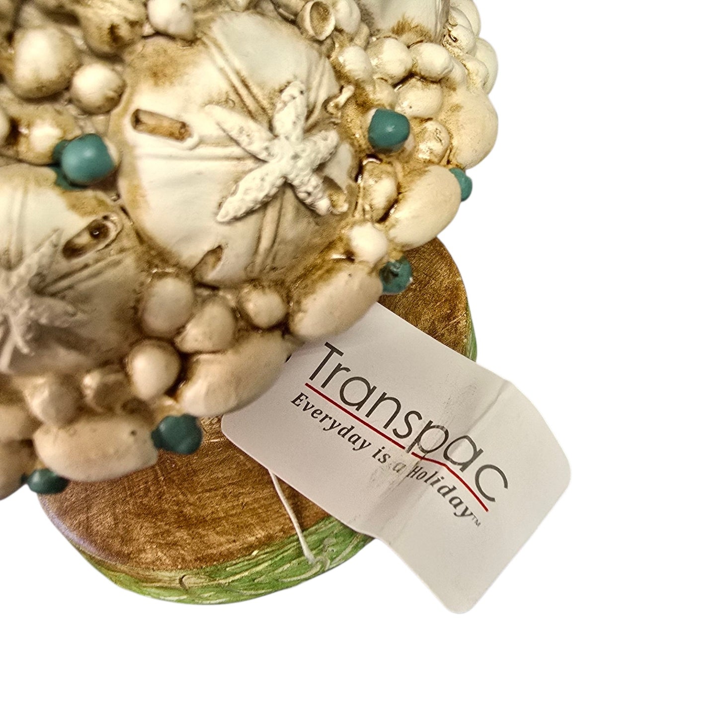 Handcrafted Seaside Christmas Tree - Seashell Themed Coastal Holiday 10" H