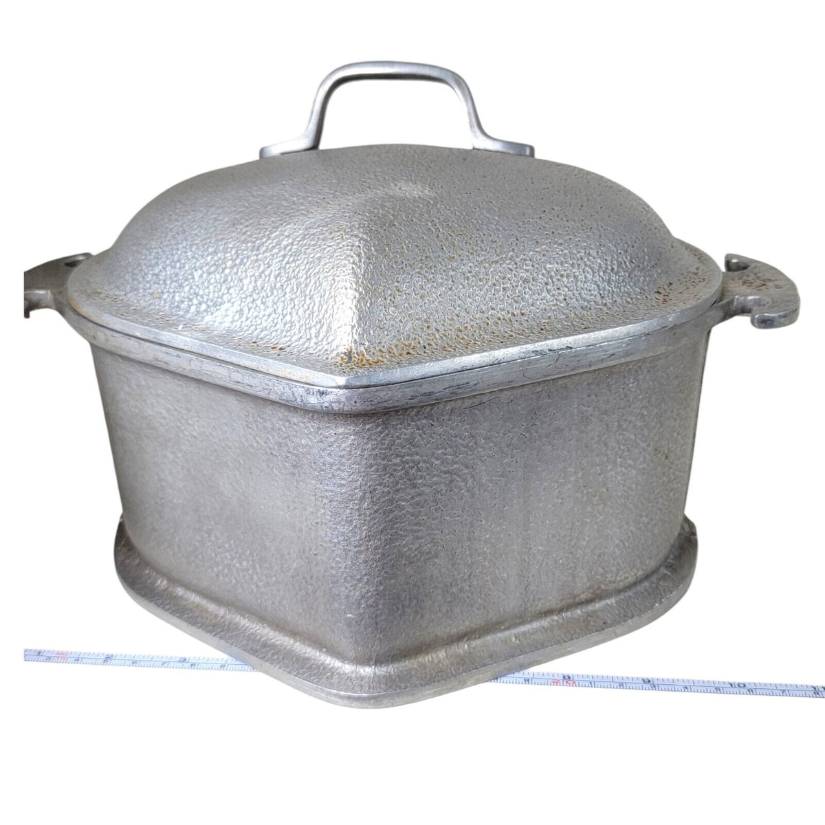 Vintage Guardian Service Hammered Aluminum Heart Triangle Roaster Pot Lid 3 Qt
