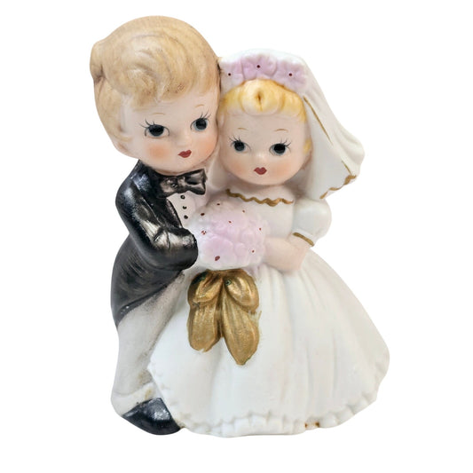 Vintage Norcrest Bride & Groom Figure Cake Topper