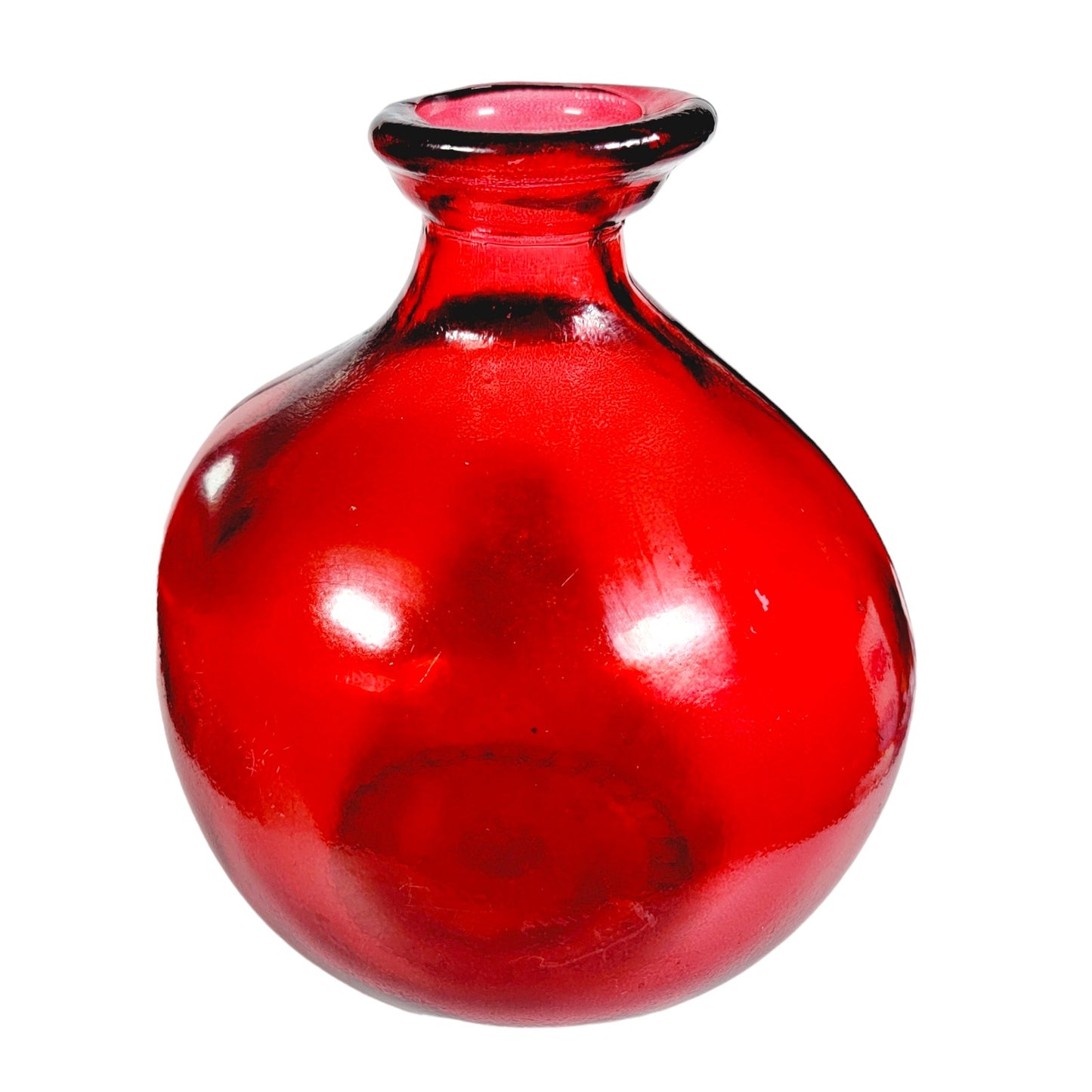 Vidreos San Miguel Red Recycled Glass Vase 7.25" H