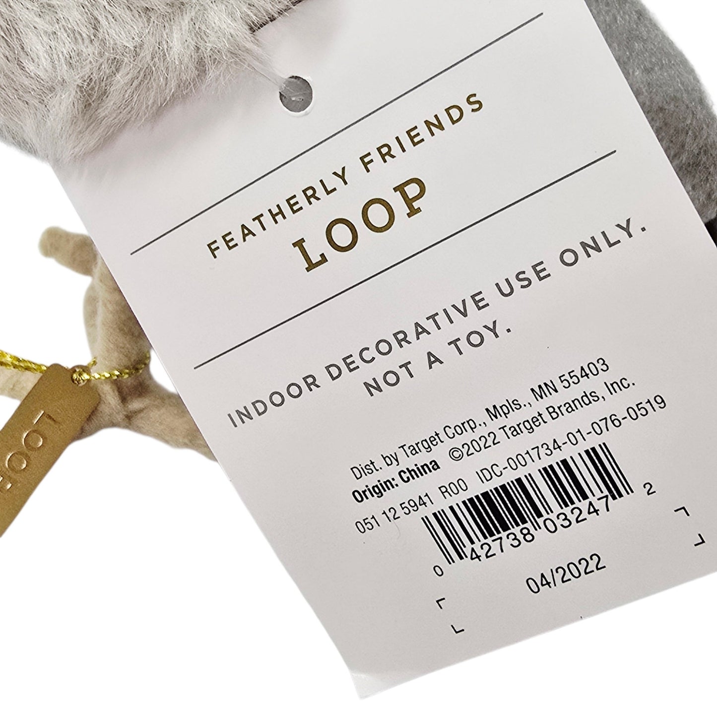 Target Spritz Bird Loop 2022 Featherly Friends Winter Christmas Gray Trapper Hat