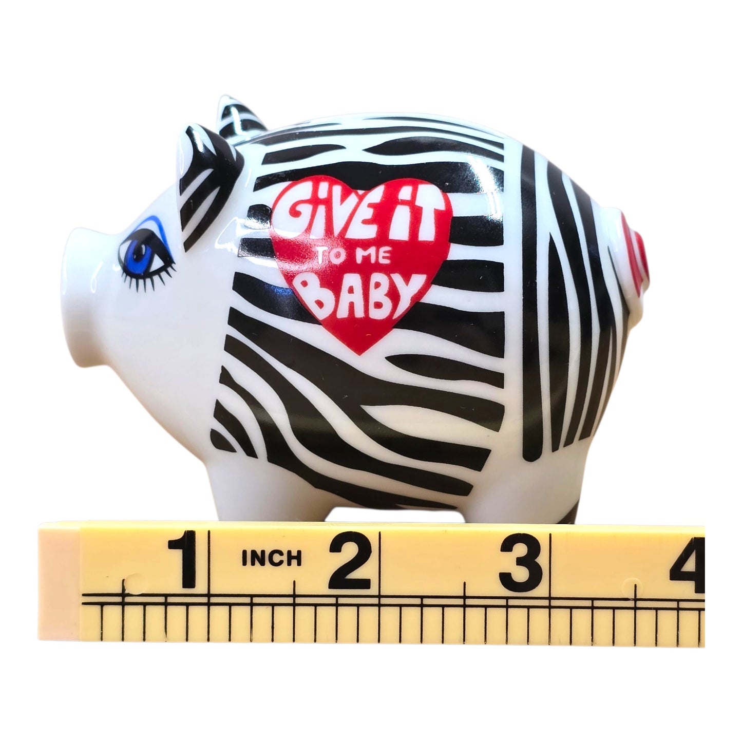 Ritzenhoff Mini Piggy Bank Zebra Stripes Petra Peschkes “Give It To Me Baby”