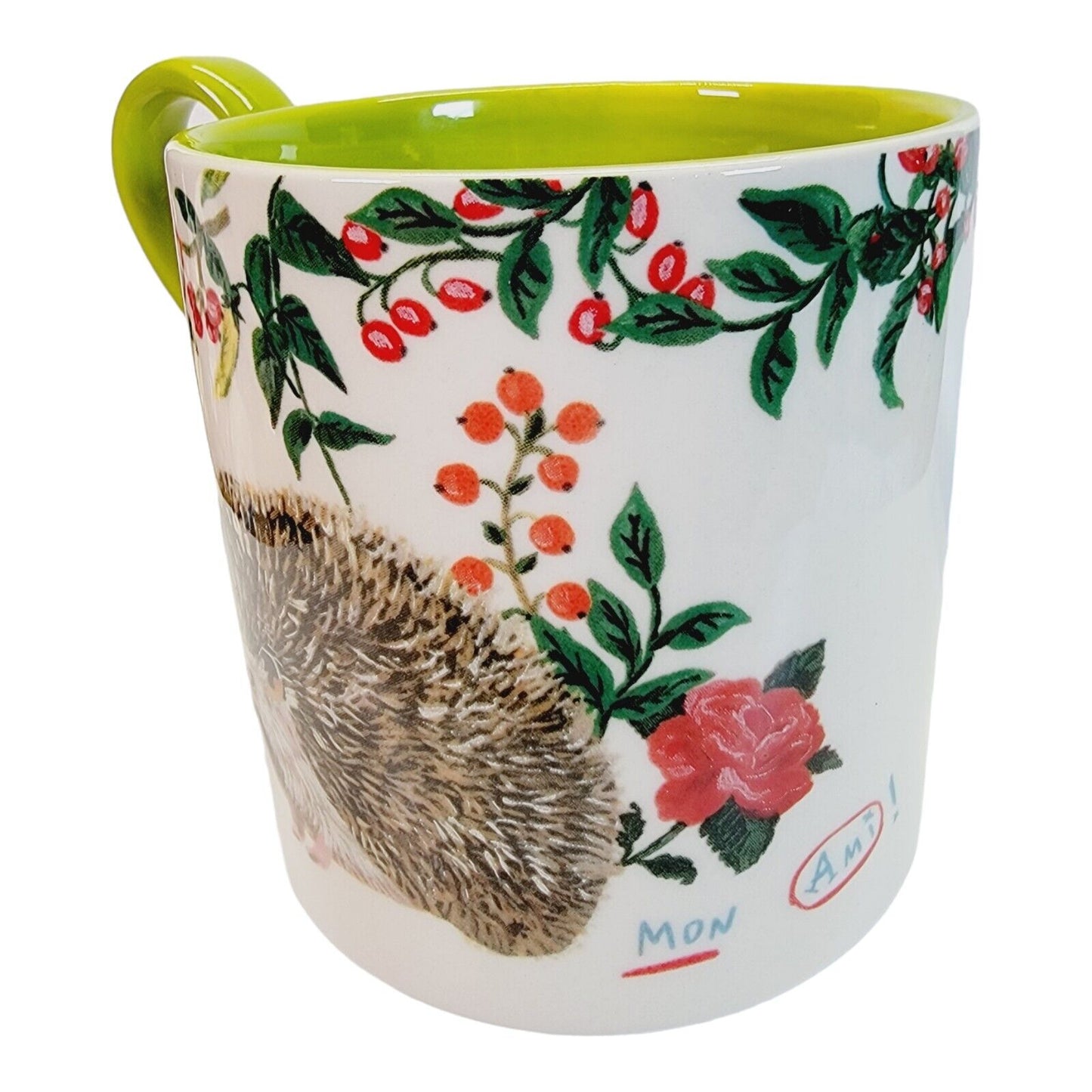 Anthropologie Nathalie Lete Hedgehog Mug Cup Coffee Tea Heritage