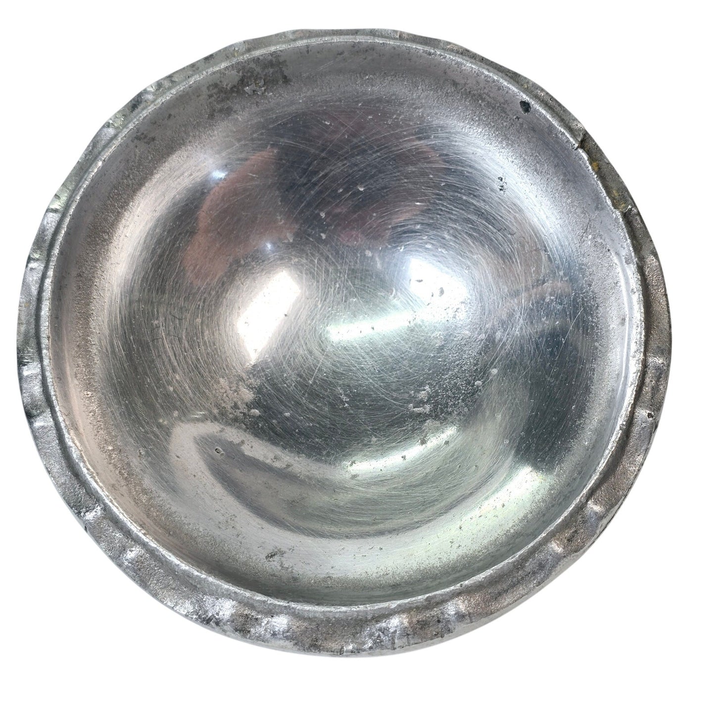 Vintage Cast Metal Embossed Rose Lidded Bowl