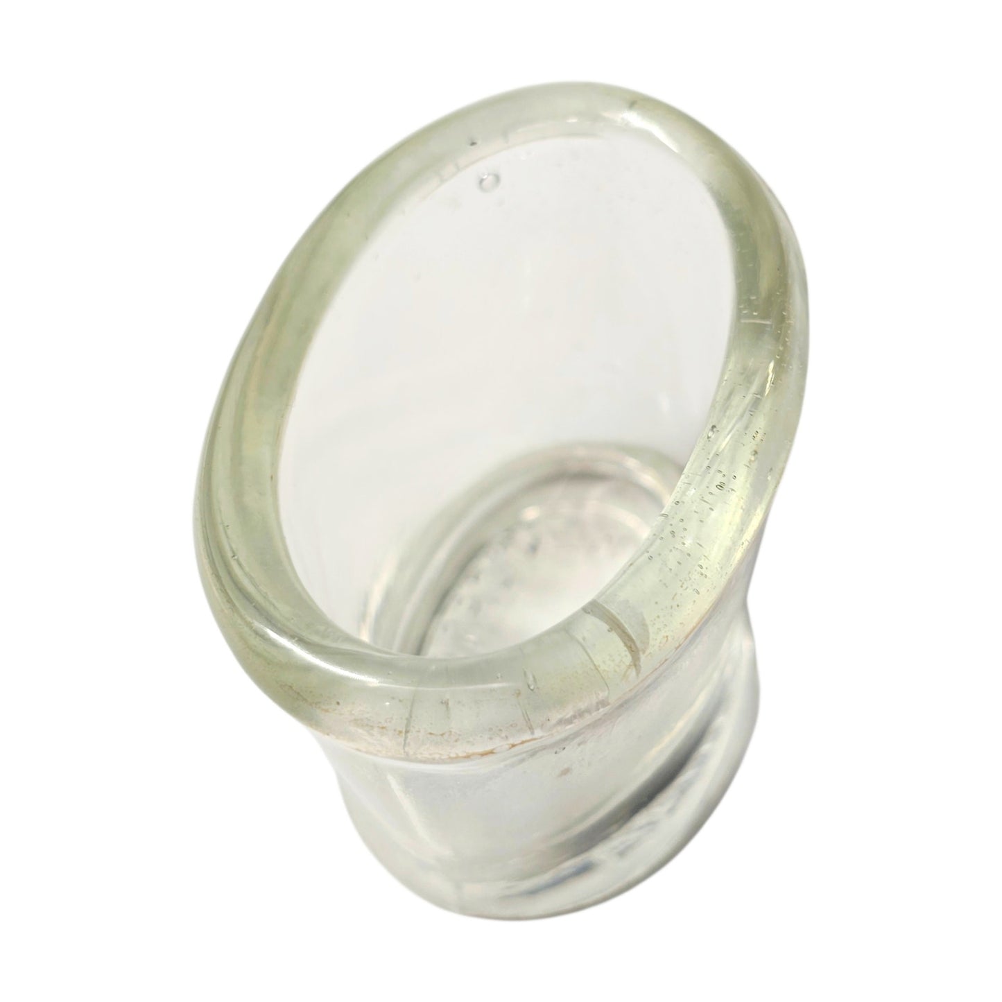 Vintage Flents Thick Glass Eye Wash Cup Miniature Catchall Matchstick Holder