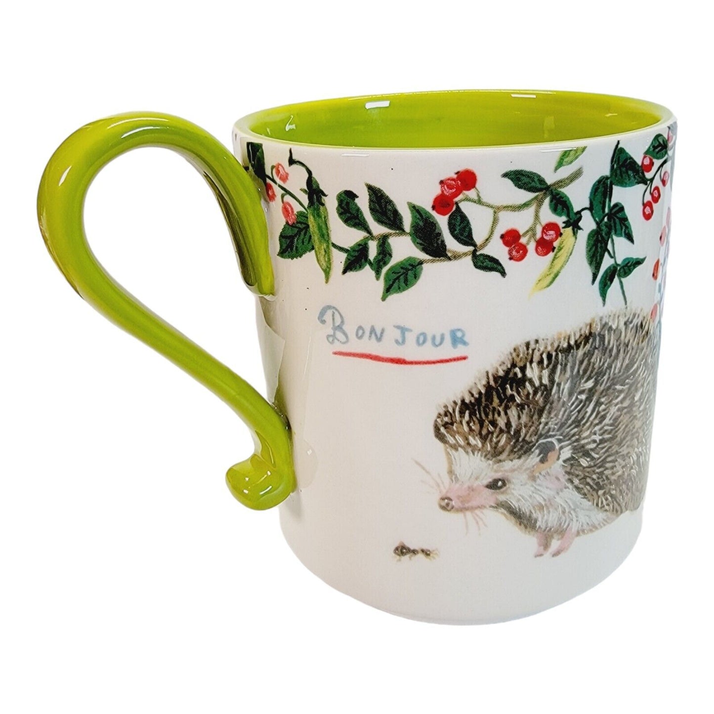 Anthropologie Nathalie Lete Hedgehog Mug Cup Coffee Tea Heritage