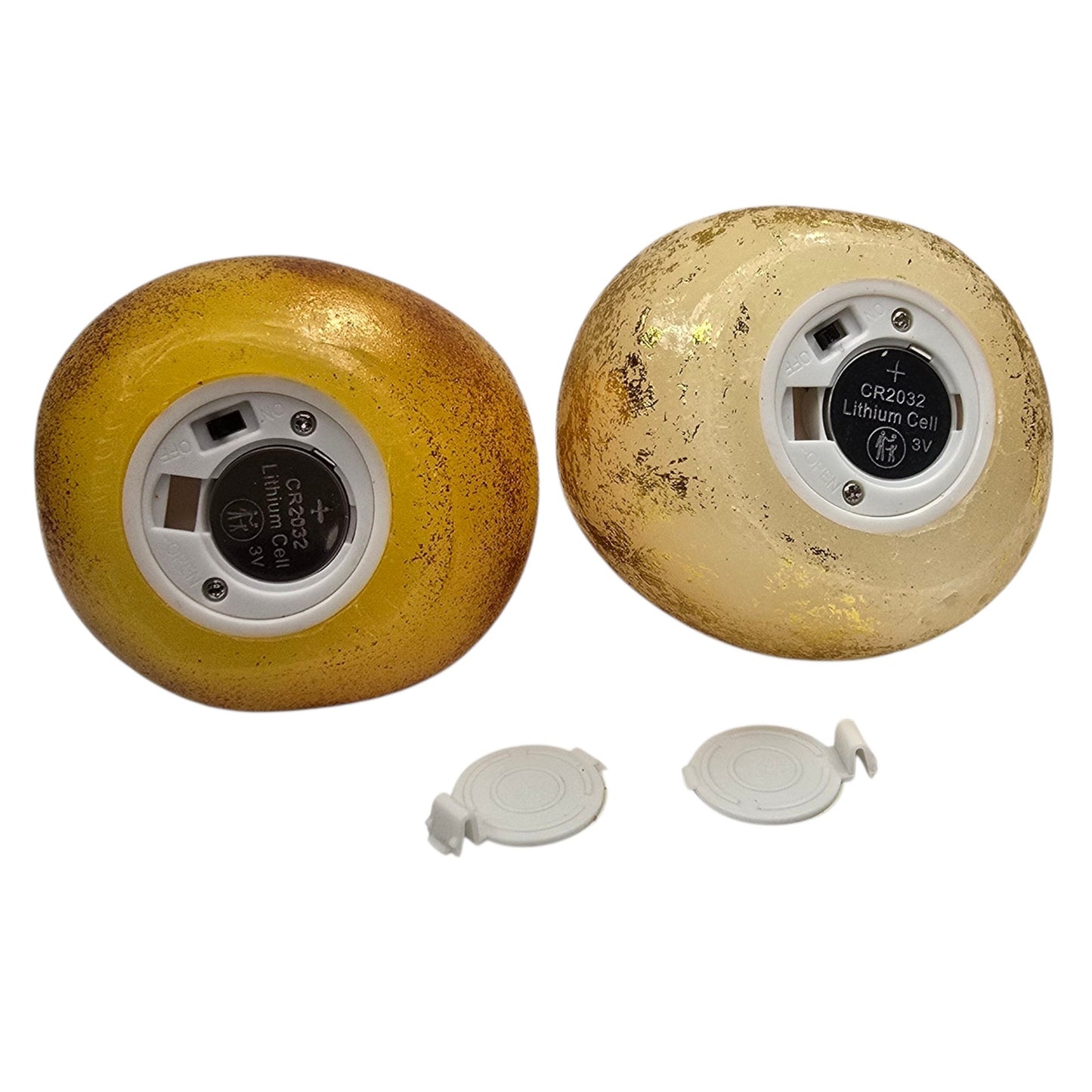 Vtg Illuminated LED Pear Light Set GLO Colonial Candle Gold Foil Fall Decor