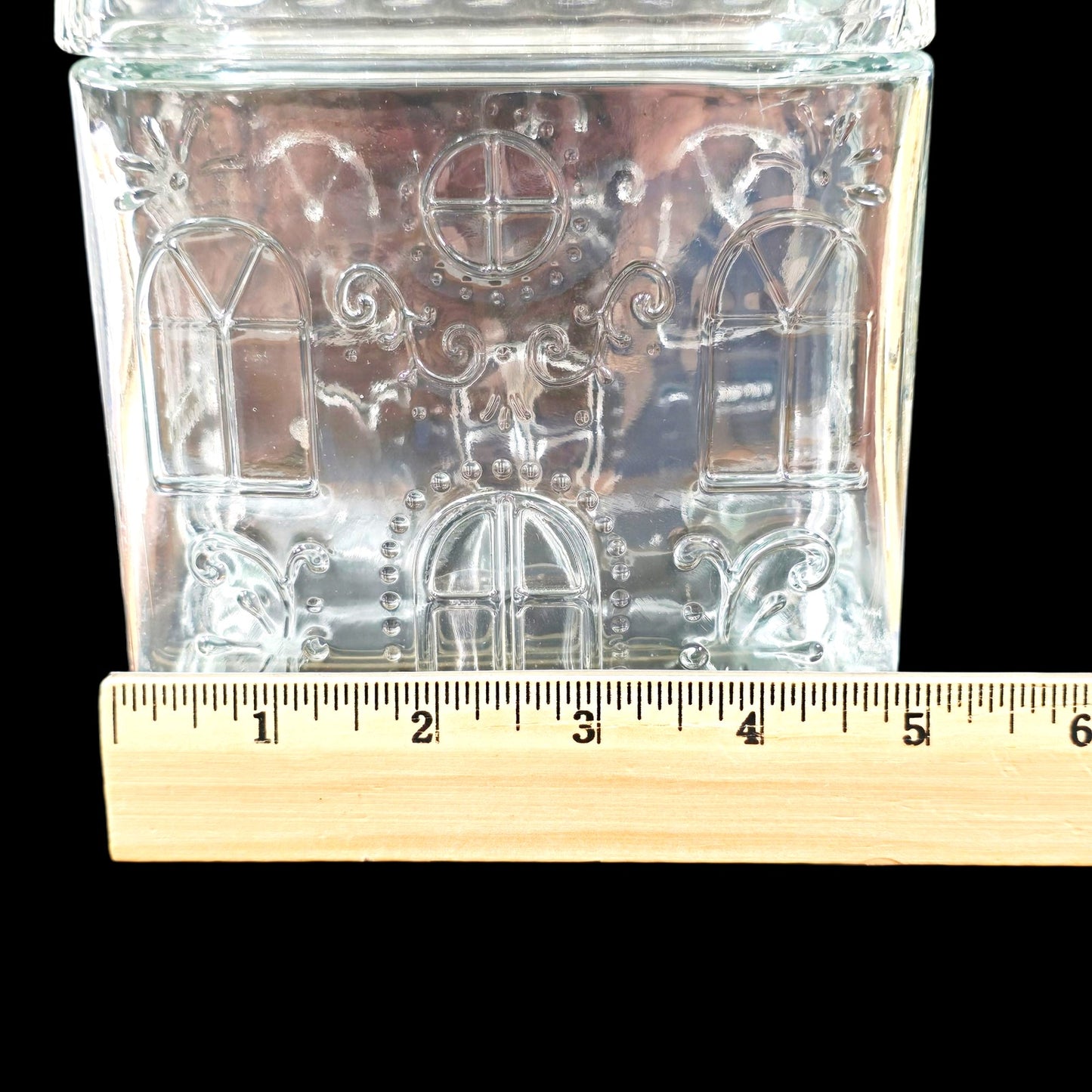 Glass House Cookie Jar Target Bullseye Playground Canister Gingerbread House