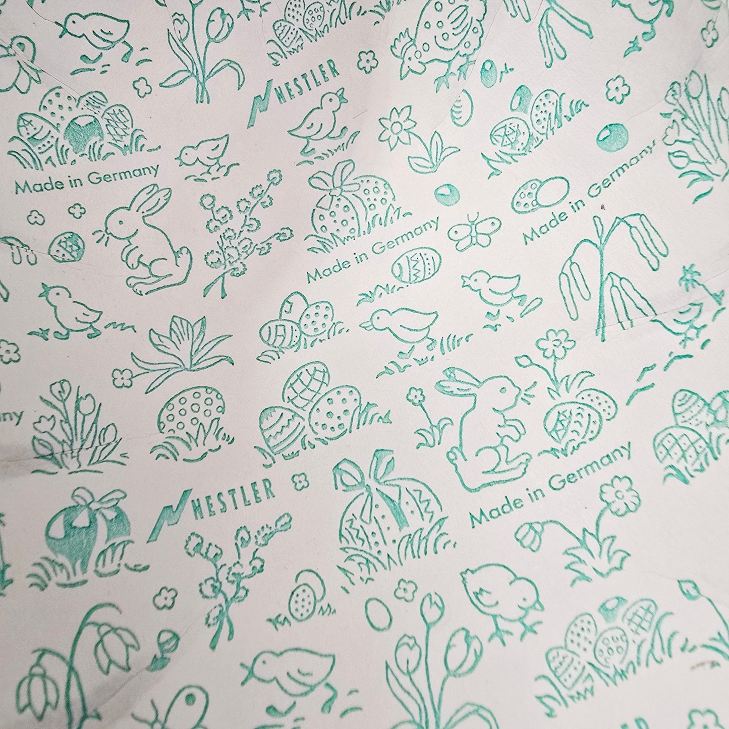 (Saved for Customer) Vintage German Paper Mache Easter Egg Lot (2) Nestler & Echt Erzgebirge