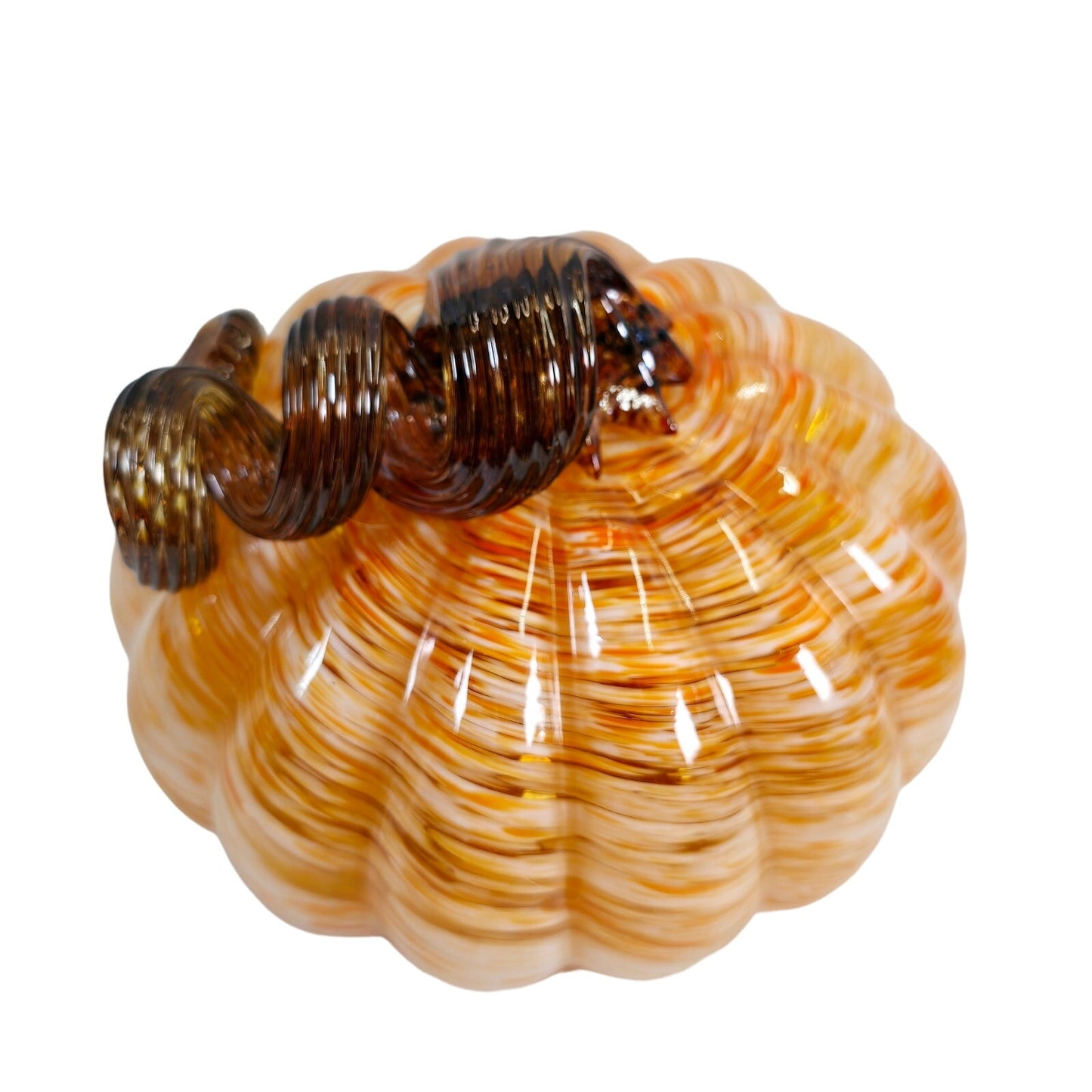 Home Martha Stewart Soft Green Hand Blown Glass Pumpkin