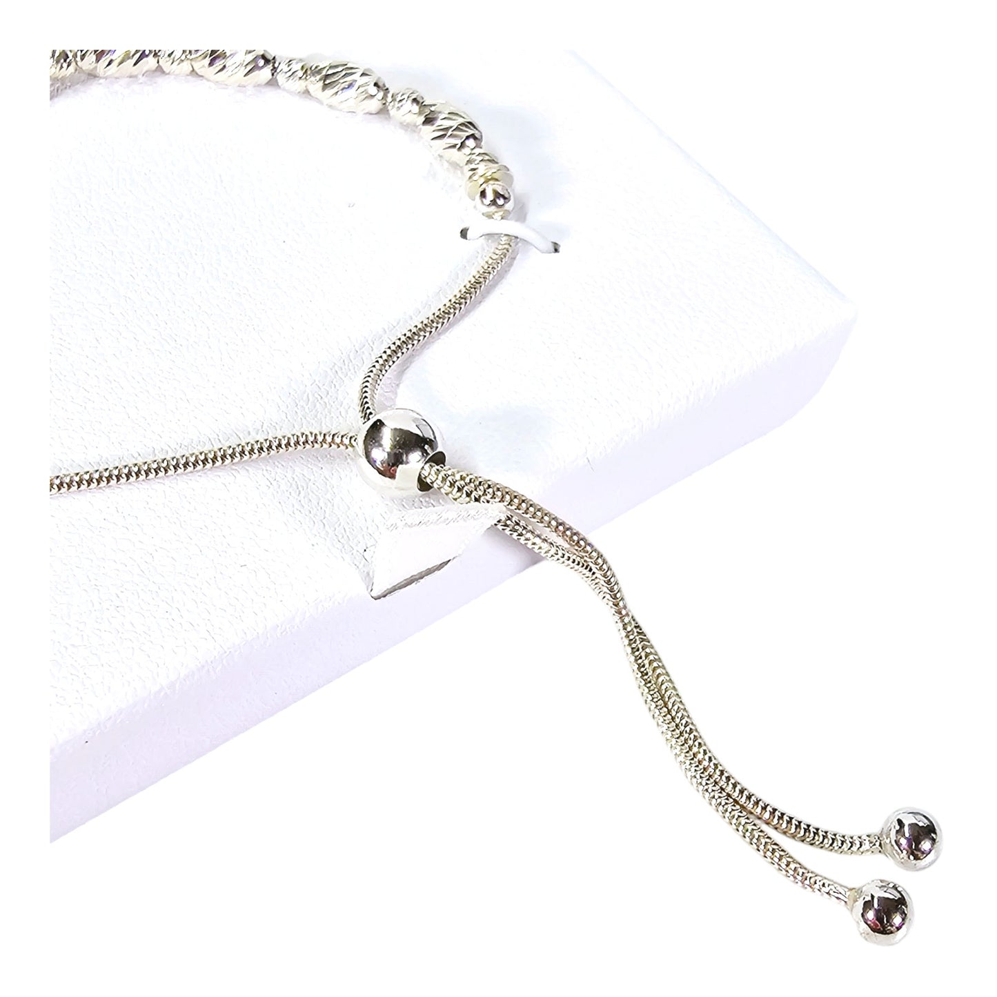 NEW Mia Fiore, Italy Sterling Silver Adjustable Slide Bracelet, New in Box, Made in Italy	4 oz.