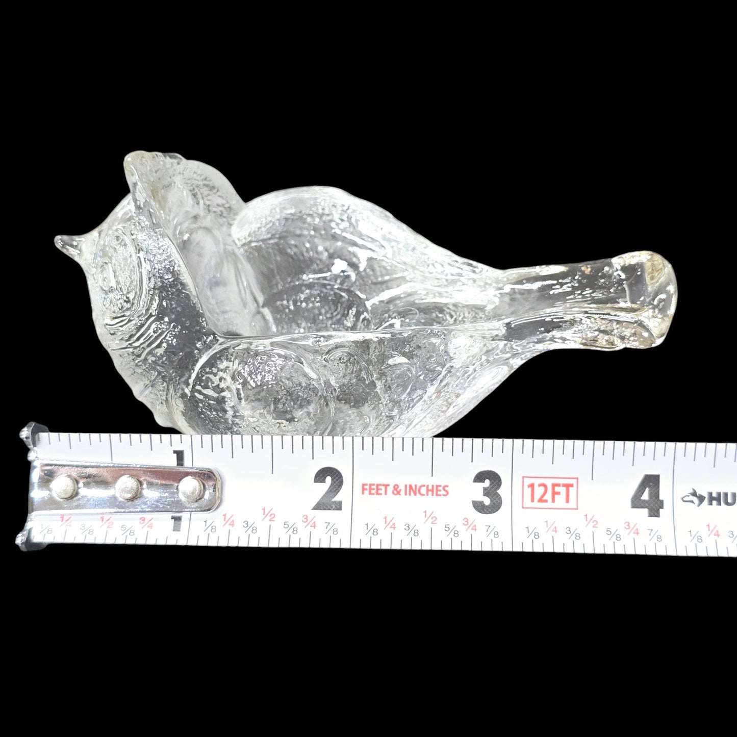 Rosenthal Glass Bird Candle Holder Studio Line Crested Bird Candle Holder