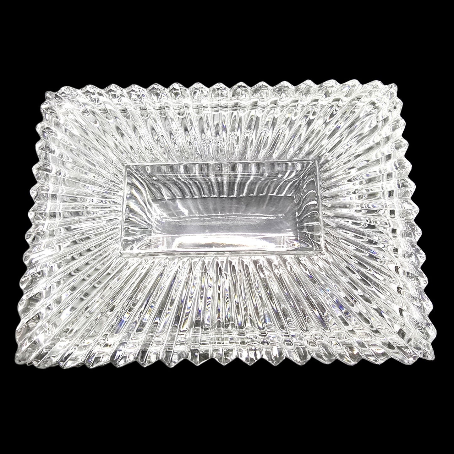 Vtg Godinger Crystal Legends 24% Lead Crystal Trinket Jewelry Box Dresser Box