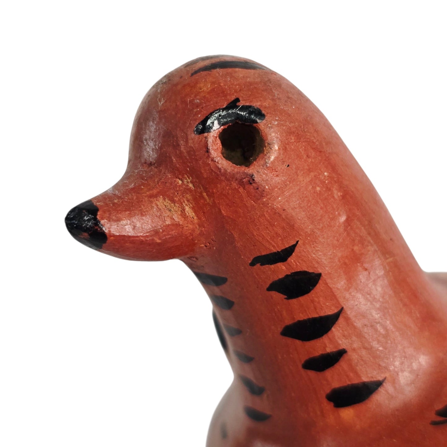 Tonala Pottery Penny Bird Mexican Folk Art Ceramic Coin Bank
