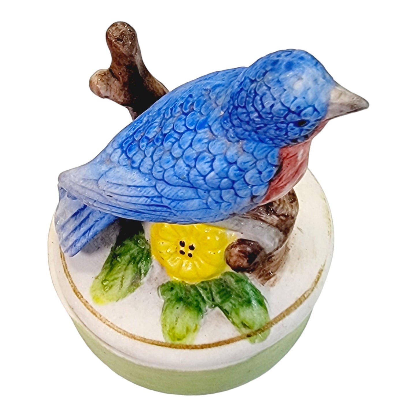 Vintage Bluebird Trinket Box FLAW