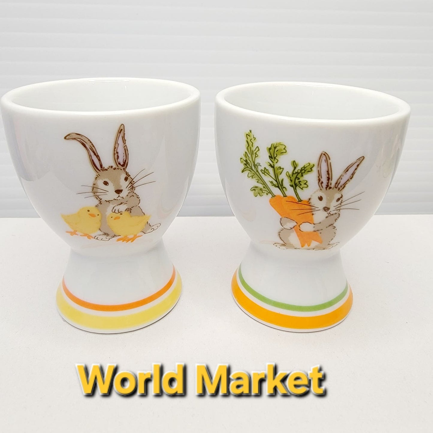 Lot of 7 Vintage Egg Cups World Market, Hallmark, BIA Cordon Bleu, Made in Japan