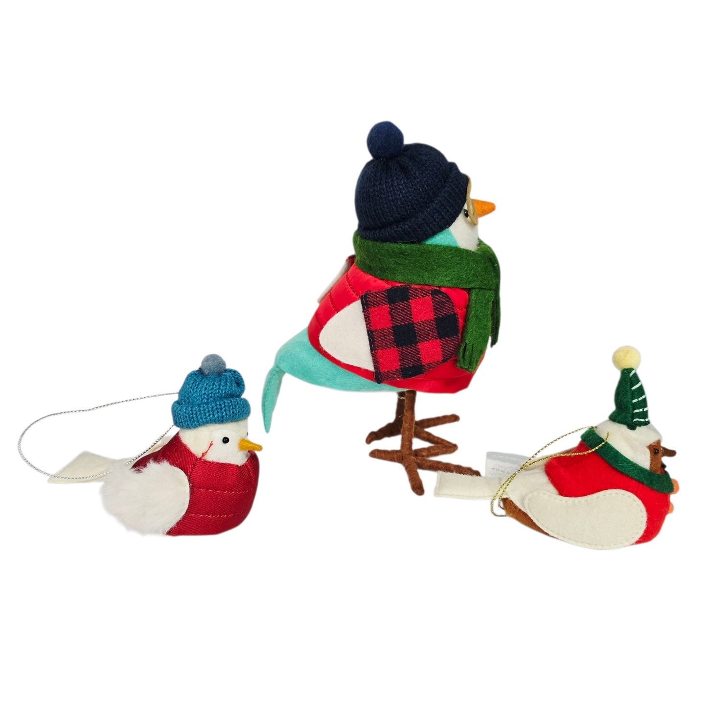 Set of 3 Target Winter Birds: 2020 Rocky & 2 Small Wondershop 2023 Ornaments