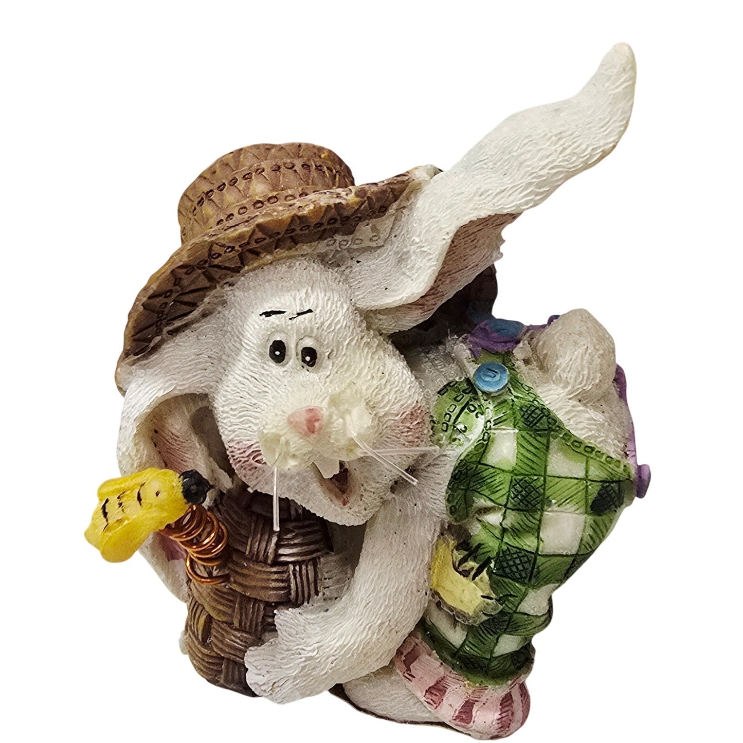 Vintage Easter Bunny Figurine Lot (6) Magic Creations 1997 Hinged & Resin